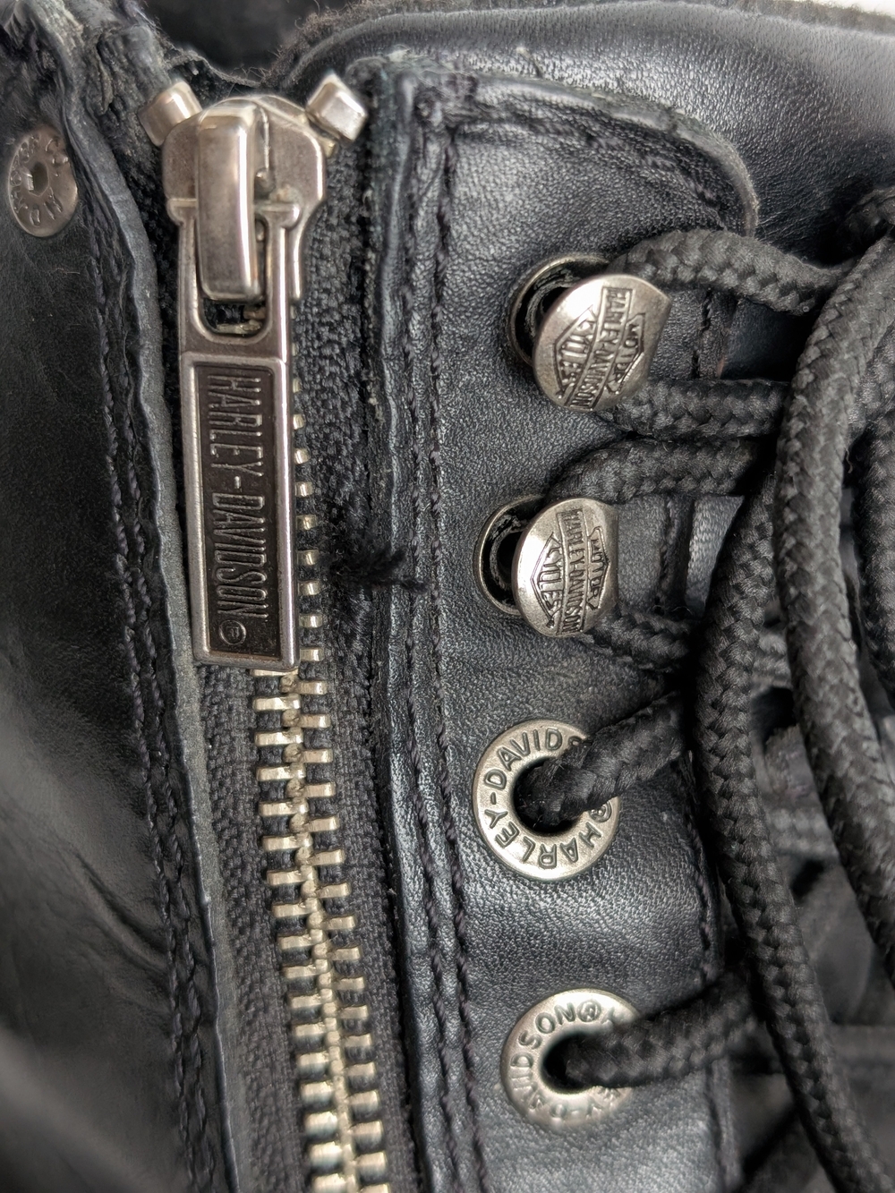 Harley-Davidson Black Leather Motorcycle Biker Boots Women’s 9 - Picture 15 of 16